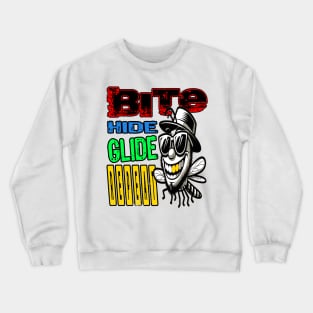 Buzzing Beats, Stylish Mosquito Crewneck Sweatshirt